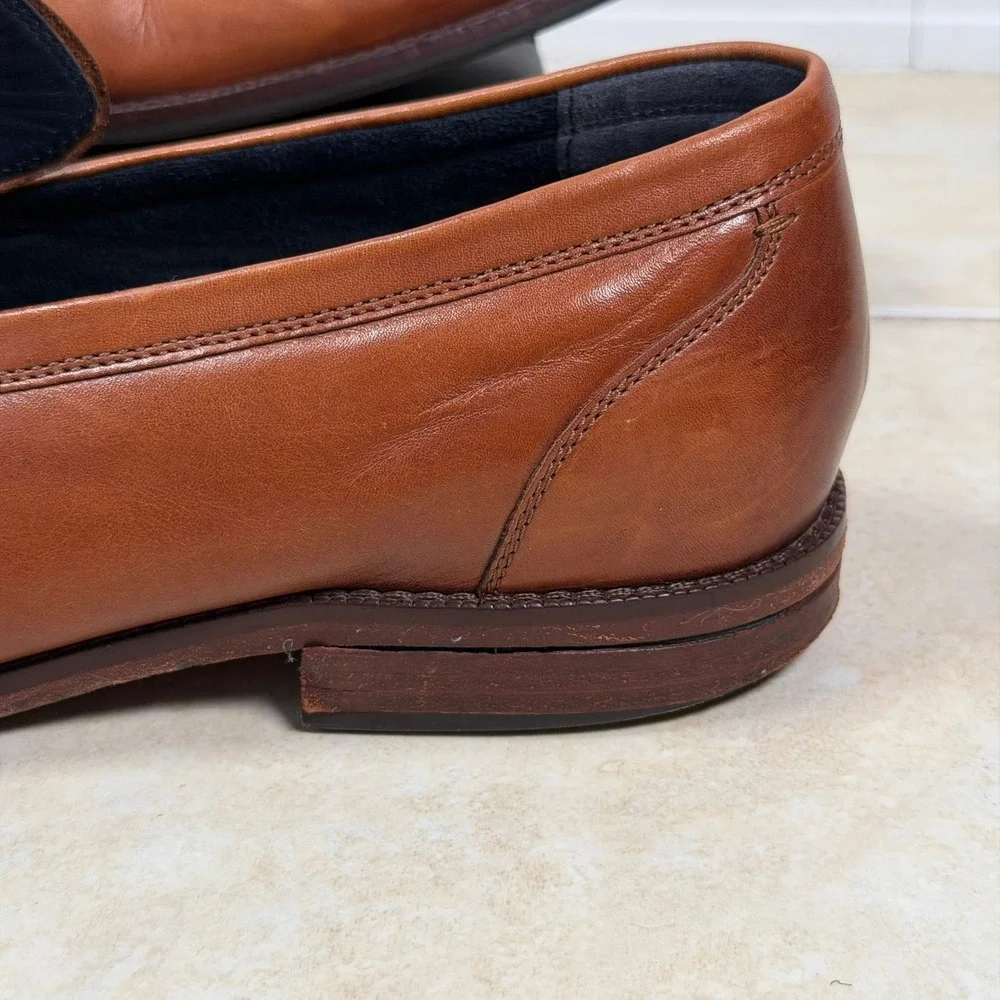 Cole Haan Penny Loafer Mens 11 M British Tan Leather C29038 Moc Toe Dress Shoes